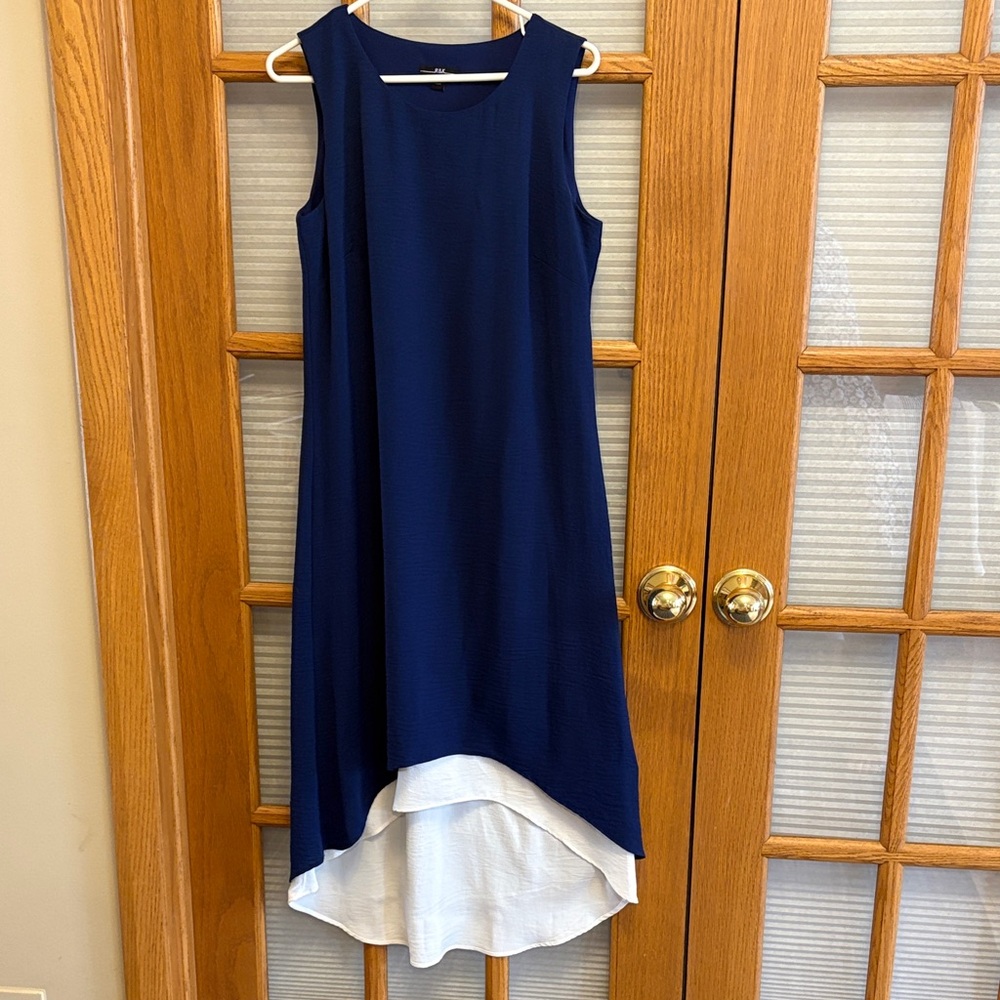 EUC Hi Low Blue Sleeveless Dress